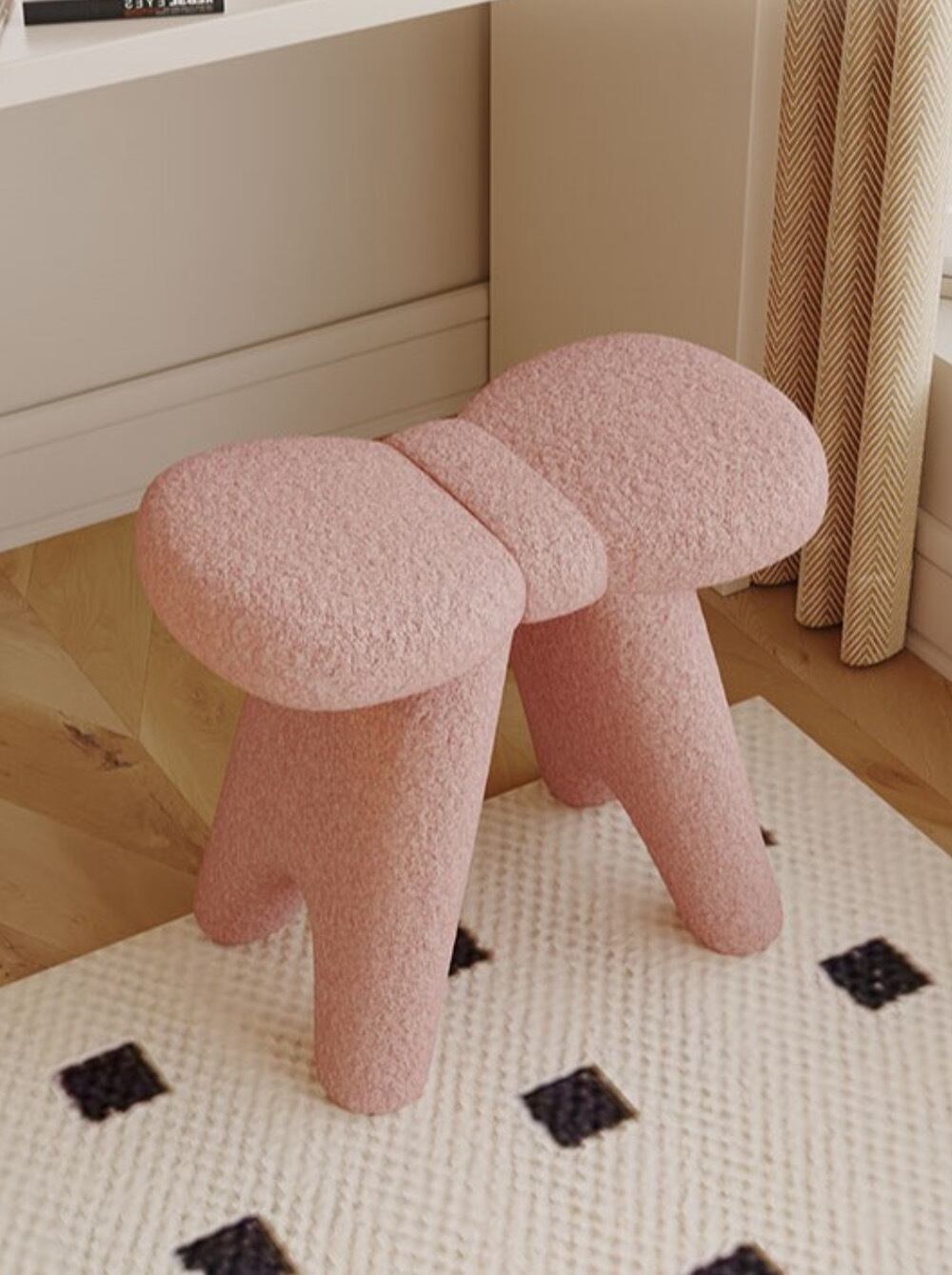 ribbon stool A 3colors / リボン スツール チェア ドレッサー 椅子