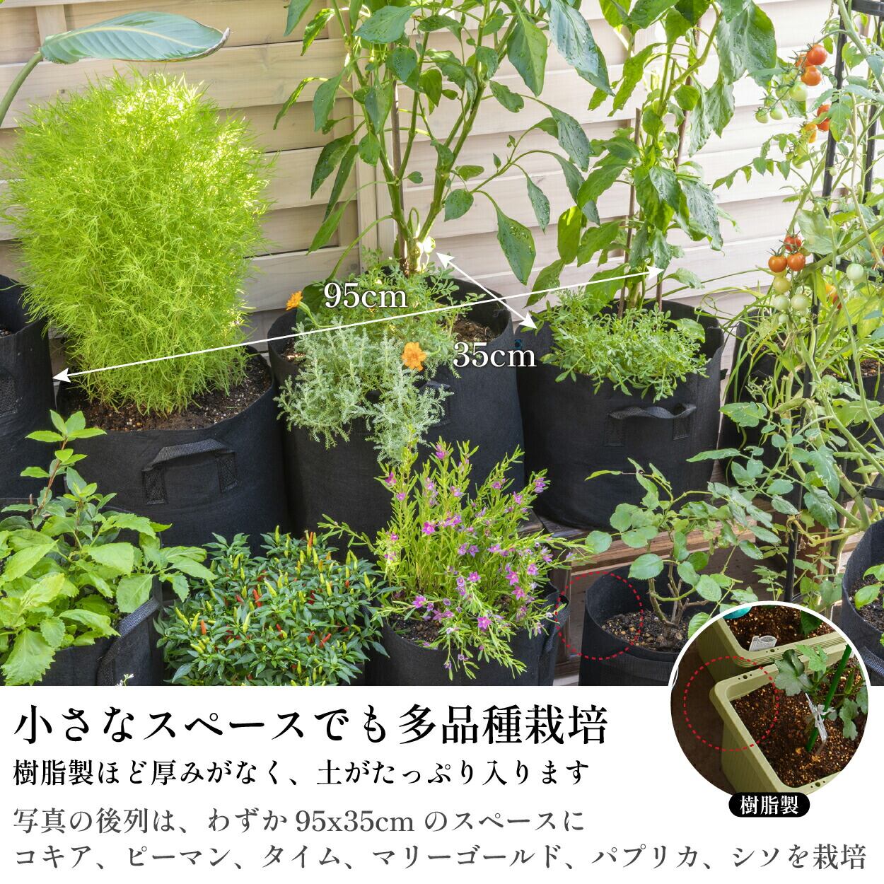 不織布 プランター 5ガロン3枚入 植木鉢 家庭菜園 野菜 ブラック Amazon.co.jp: 3個セット 不織布 プランター 5ガロン 栽培袋