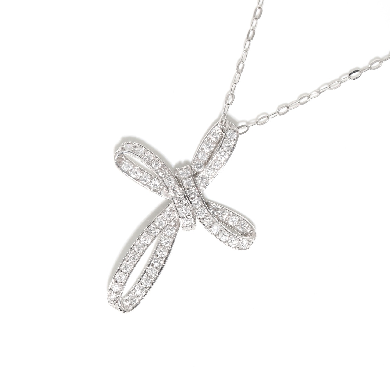 ダイヤモンド デザインネックレス pt / 0.320ct