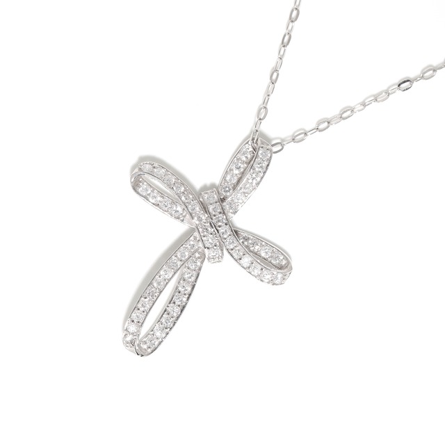 ダイヤモンド デザインネックレス pt / 0.320ct