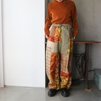 SHINPIN × SAJI silk scarf pants