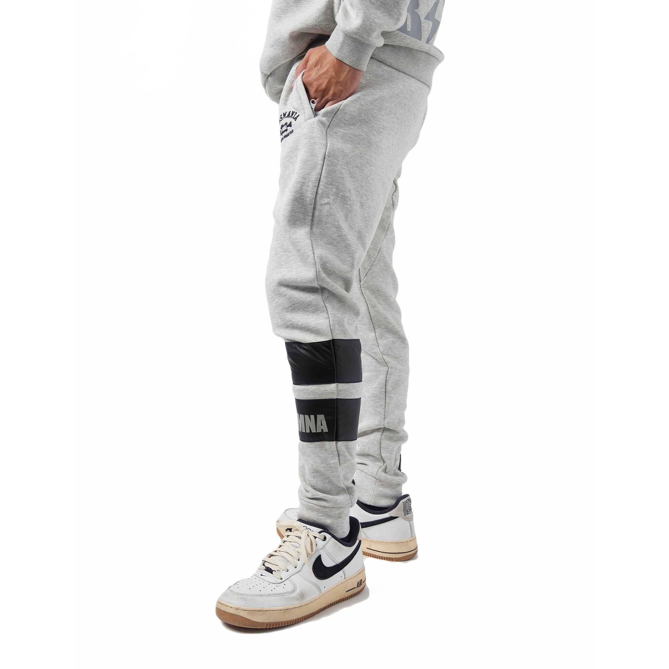 ライン切り替えスウェットジョガーパンツ [GRY/BLK] [限定生産