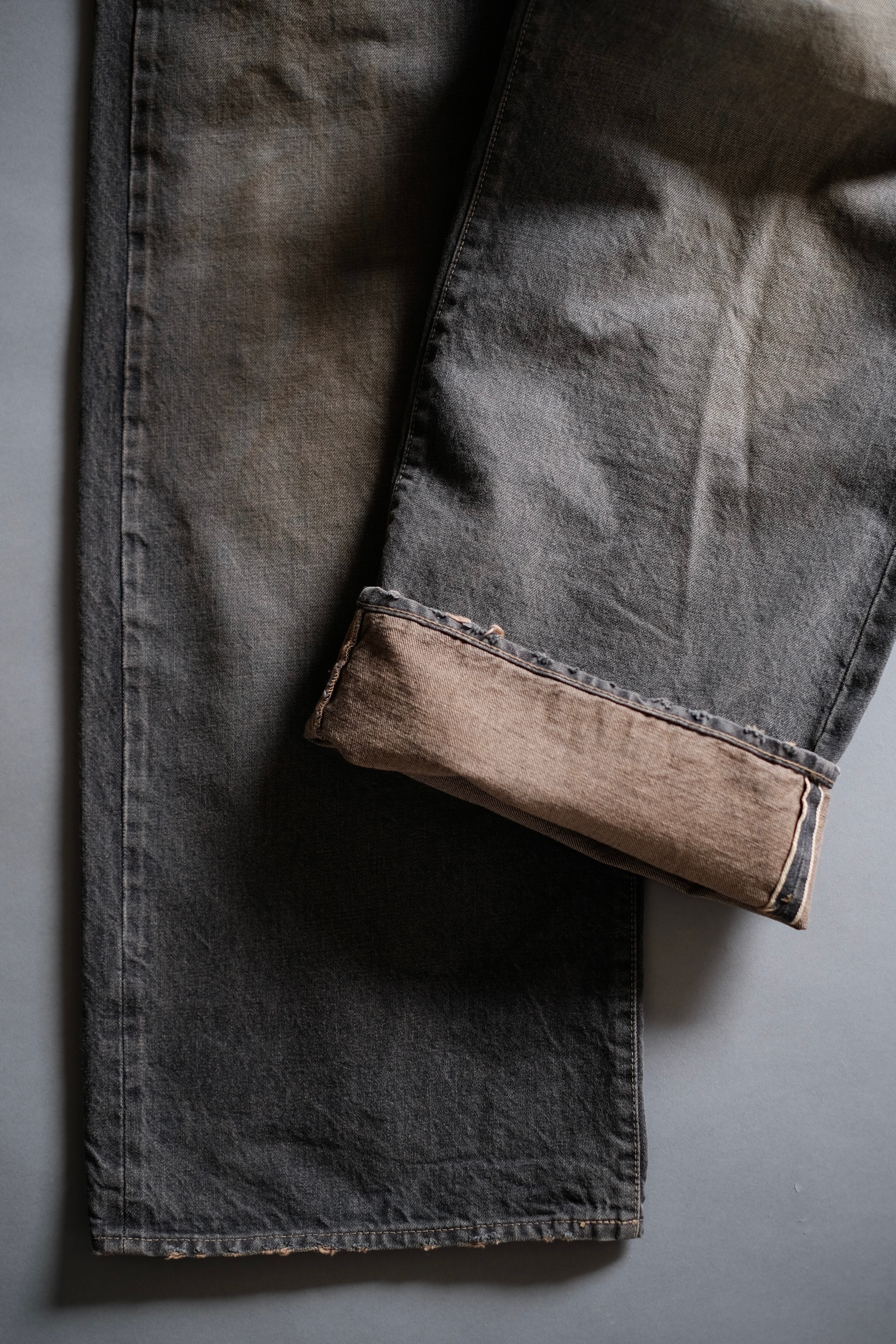 DAISUKE TANABE / Coffee Black Denim Trousers_dstryd | LIVING