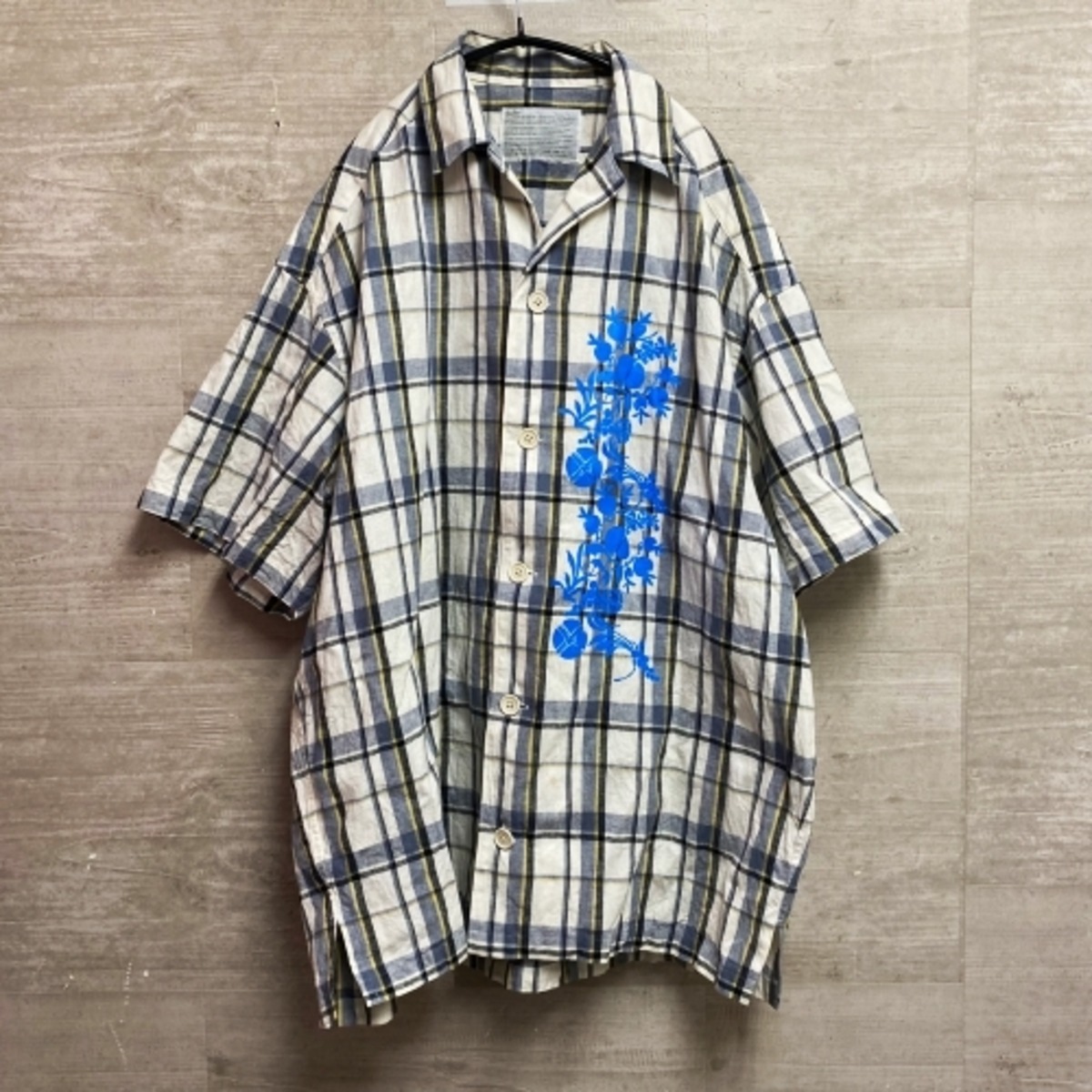 kolor カラー 20SCM-B05117 チェック半袖Tシャツ【中目黒08】【メンズ 