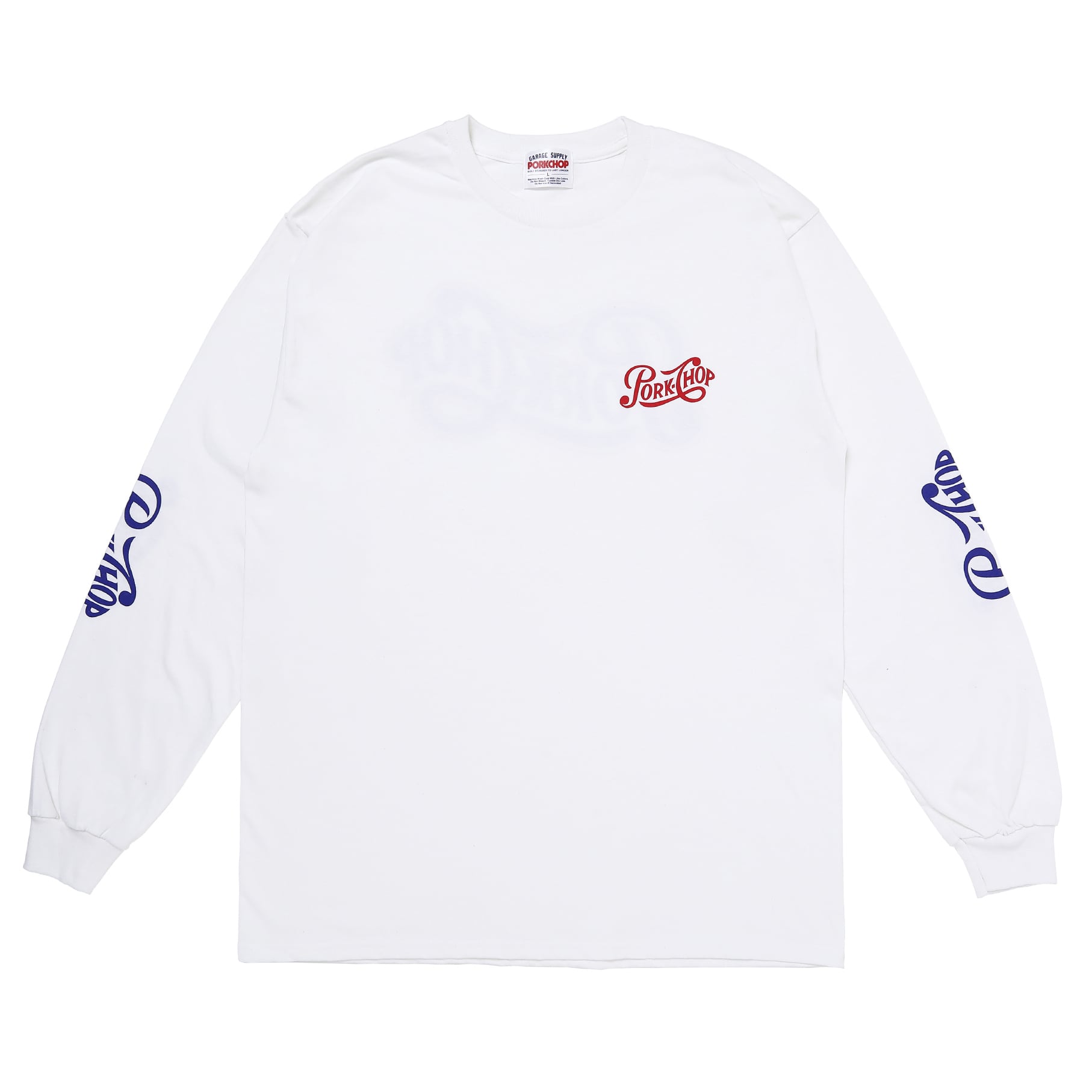 年間ランキング6年連続受賞】 L/S PPS TEE/WHITE XL ポークチョップ