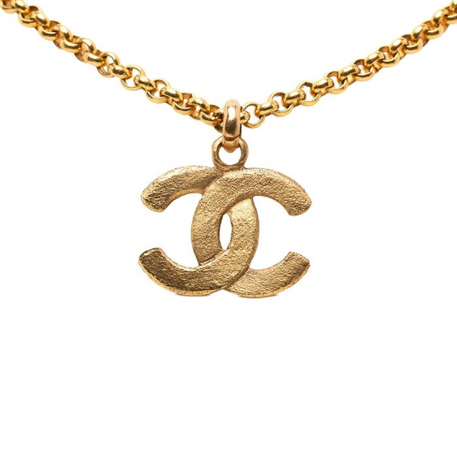 シャネル ココマーク ヴィンテージ ネックレス ゴールド メッキ レディース CHANEL 【中古】