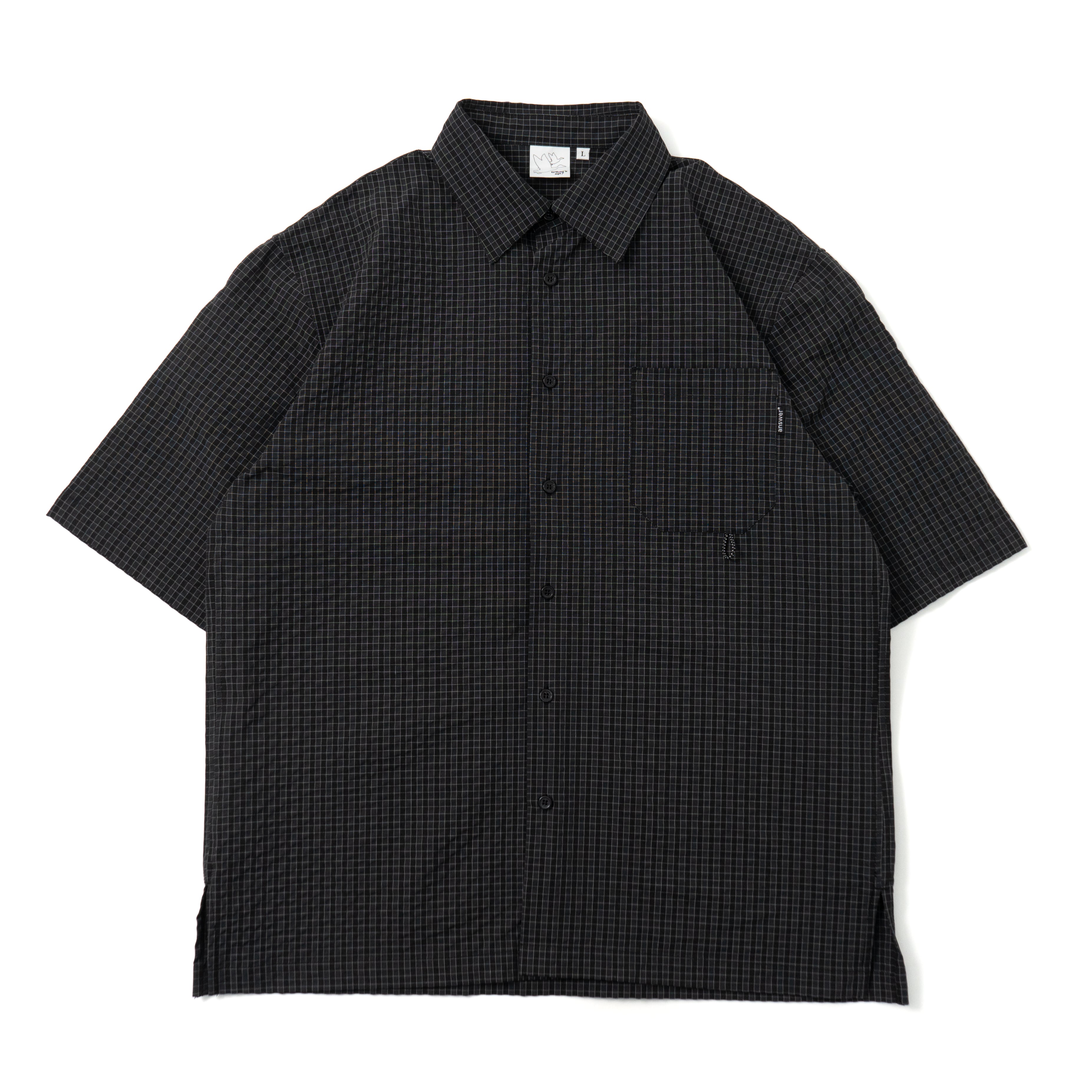 【2024SS】CHECK SHIRT BLACK