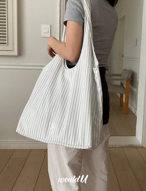 【予約】wouldU/tidy bag stripe