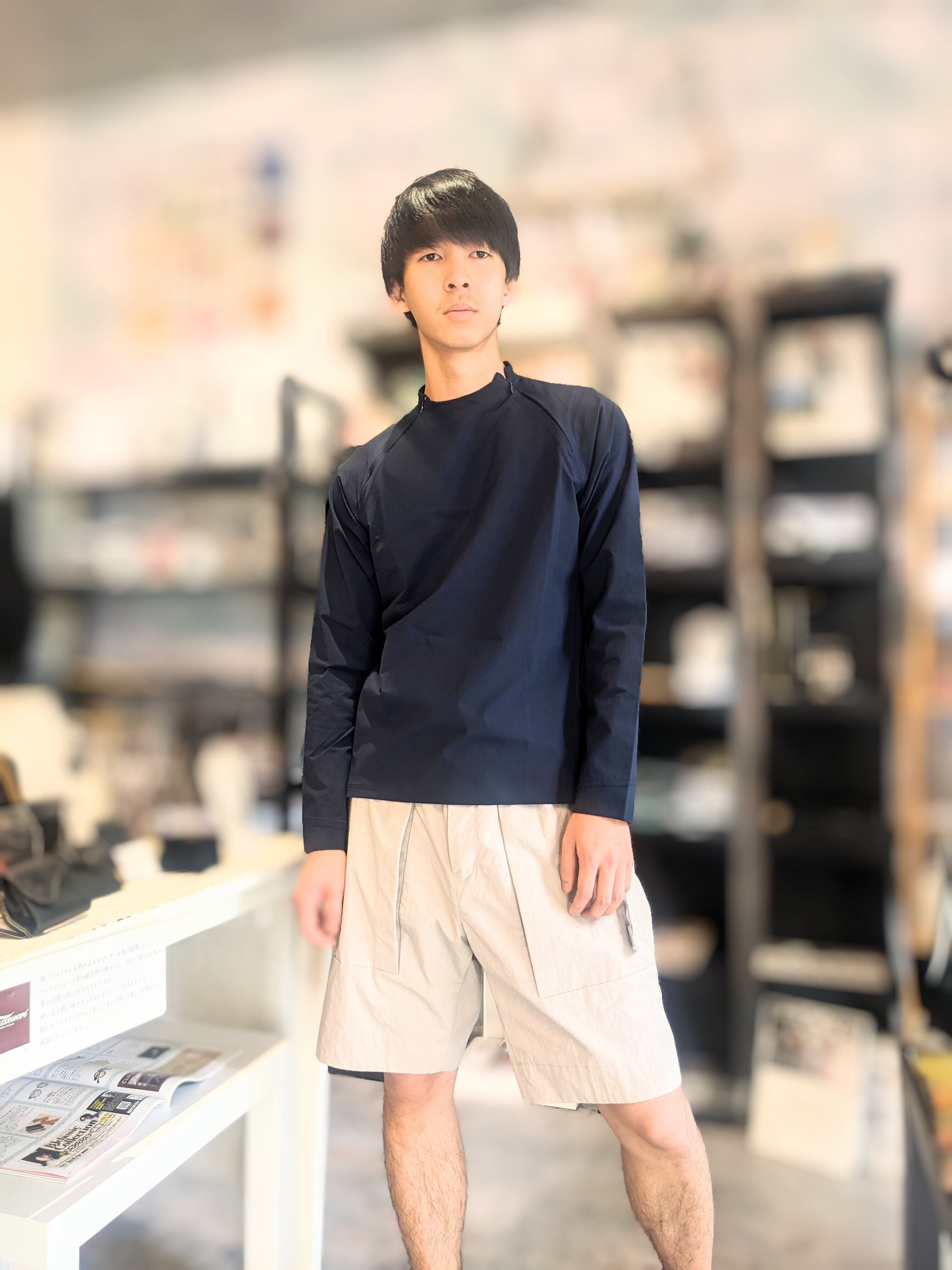 新品 CCP W-JIP ロングスリーブミニマムシャツ ネイビー S LT 新品 CCP W-JIP ロングスリーブミニマムシャツ ネイビー S LT