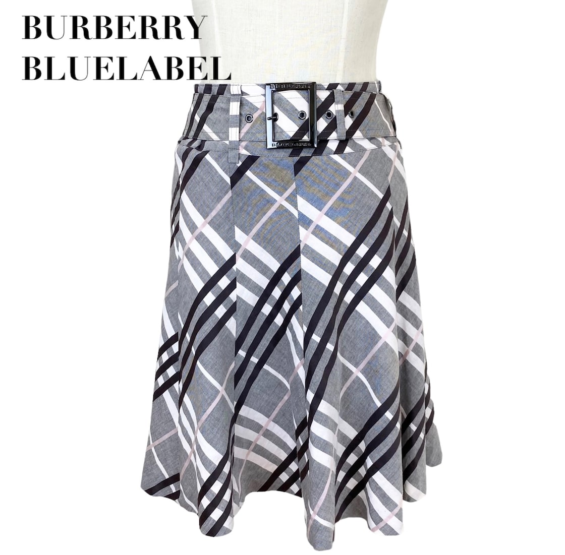 BURBERRY フレアスカート 36 チェック柄