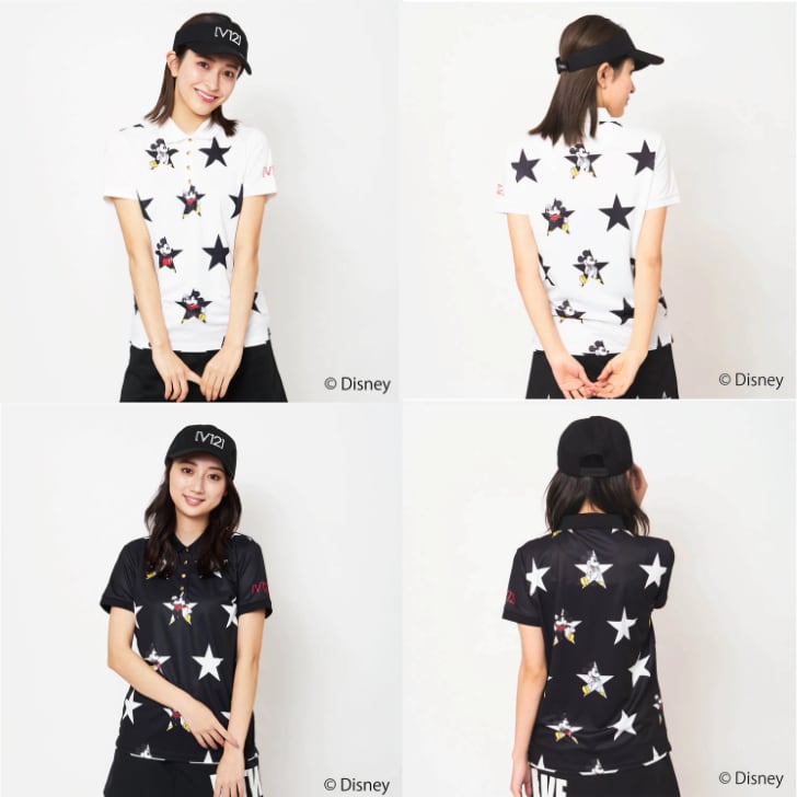 レディース】V12 （ブイトゥエルブ ） MICKEY / STAR POLO ポロシャツ