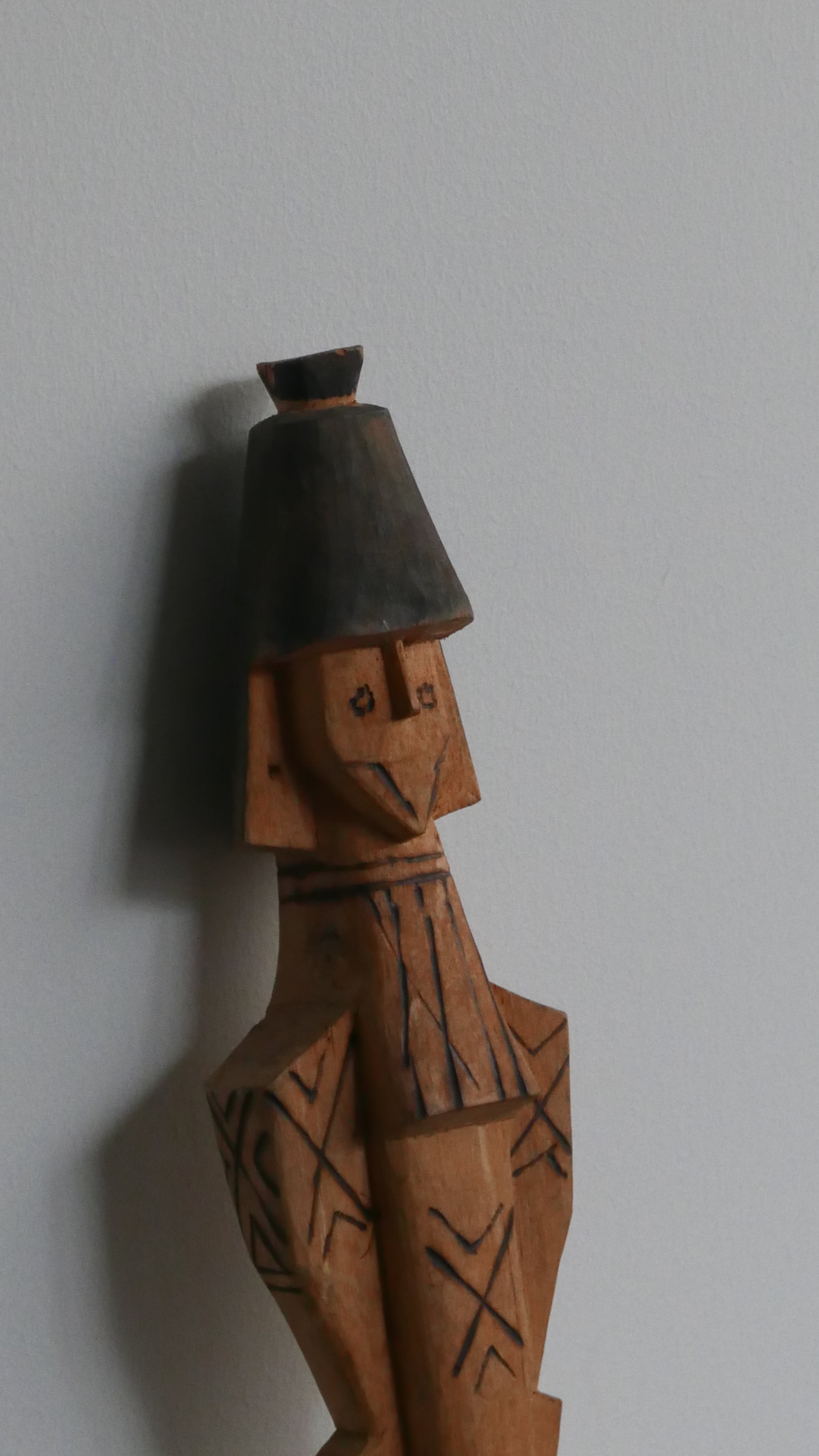 Vintage Brazilian Karajá Tribe Wooden Object