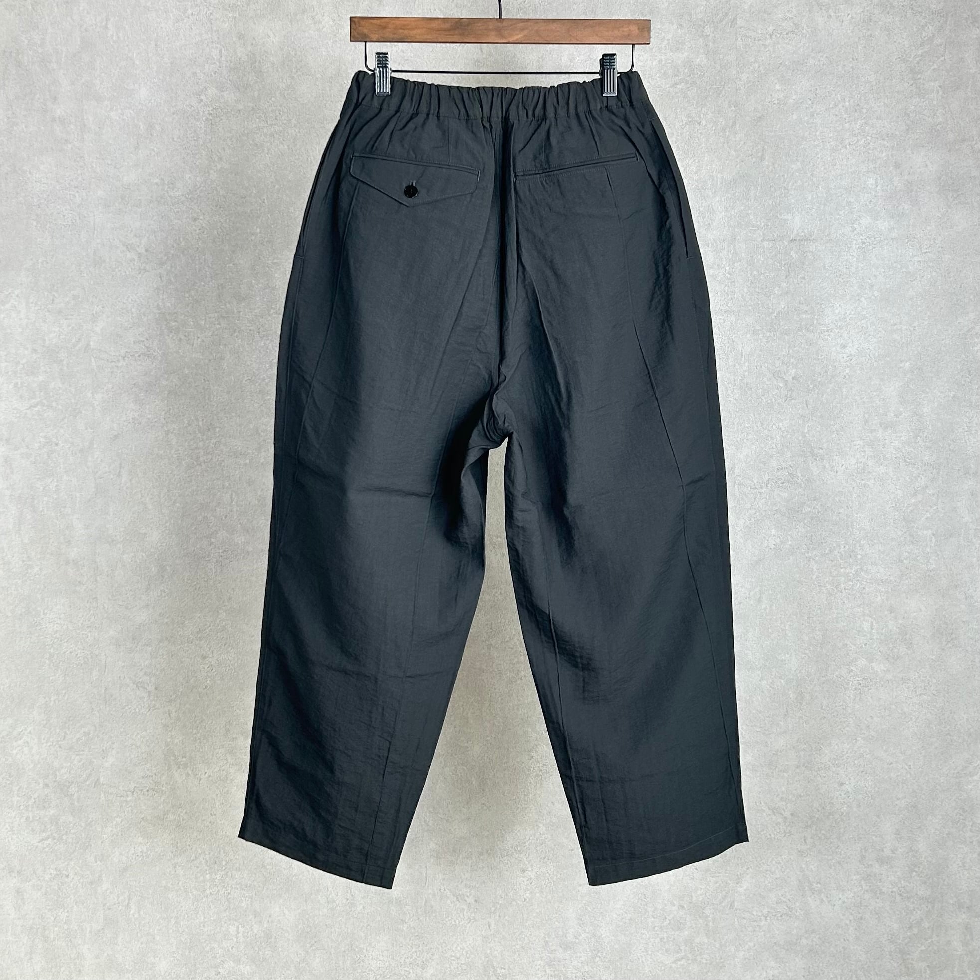 26ss STILL BY HAND ピンタックイージーパンツ 2 BLACK 26SS》【STILL BY HAND】PIN TUCK EASY PANTS スティルバイハンド