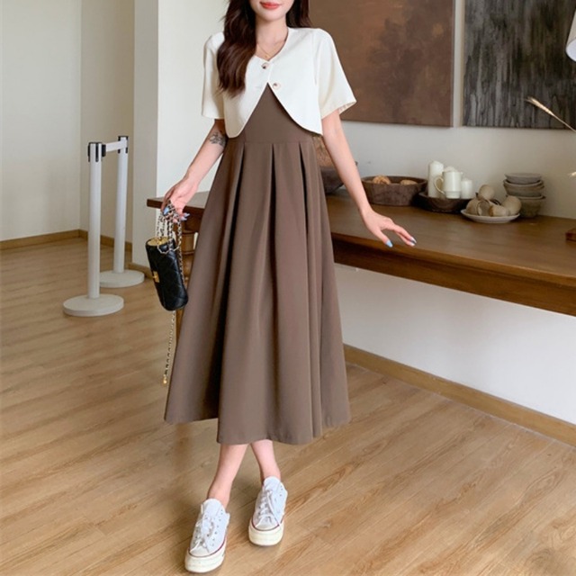 150cm〜　ボレロジャケット＋キャミソールワンピース ツーピース