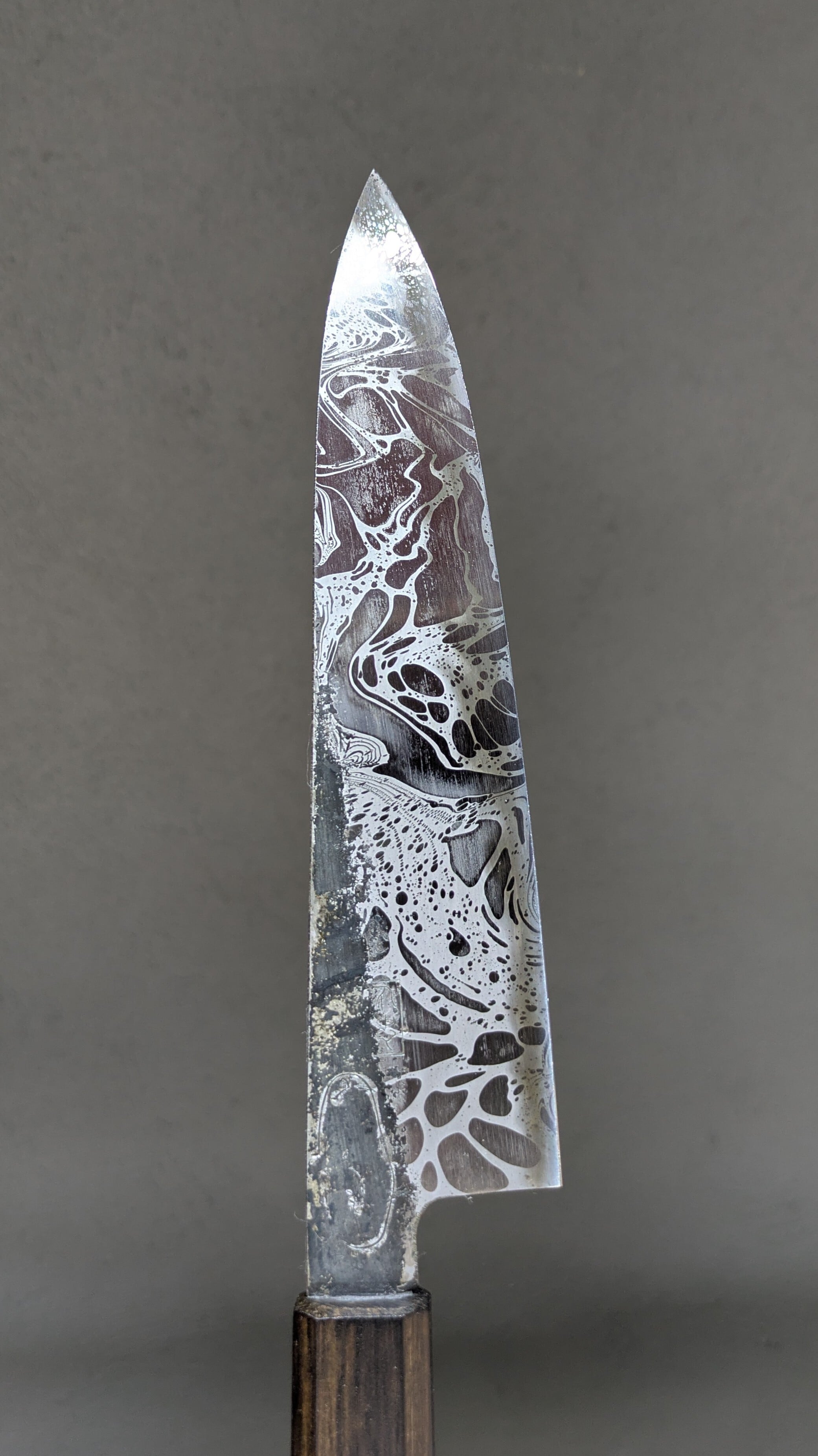 白二 黒打 牛刀 8寸（White Steel #2 Kurouchi Chef's knife 240mm