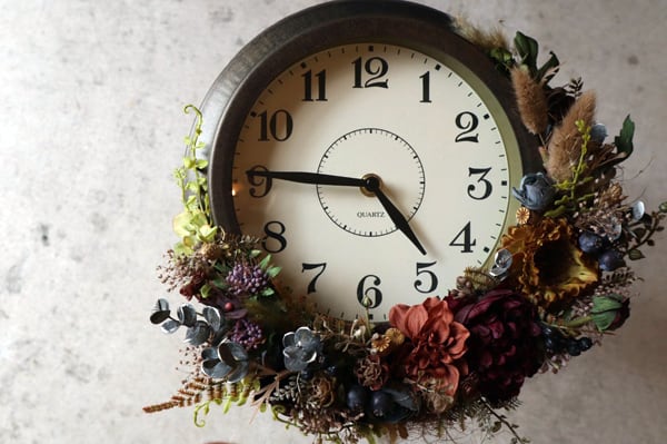 フラワー掛け時計　お値下げしました。 0cf9cb107835000a13f1222d8c0d22