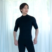 AIR SKIN(エアースキン)ブラックメタリックス ショートスリーブ メンズ