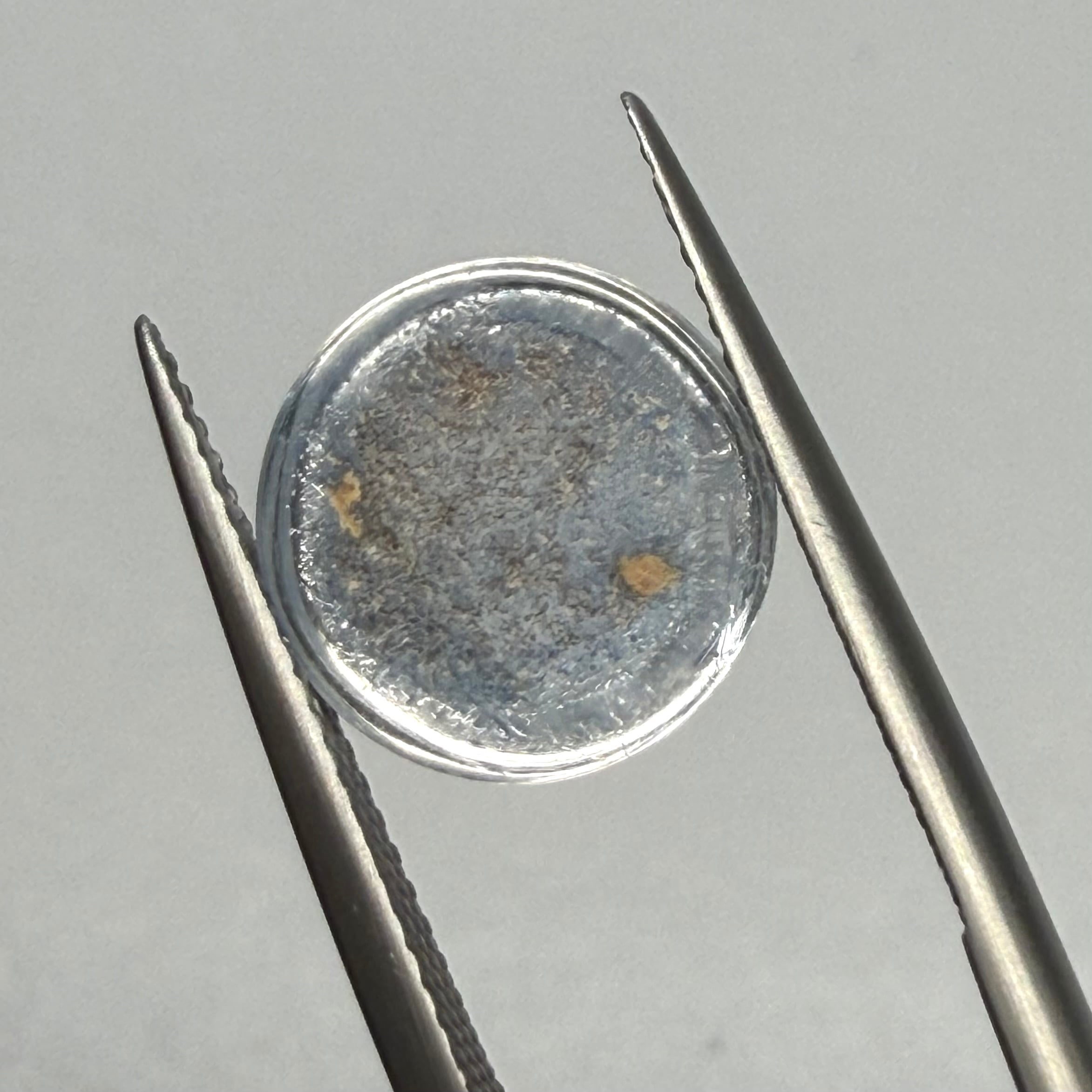 雪の華スノードーム　デュモルチェライトインクオーツ