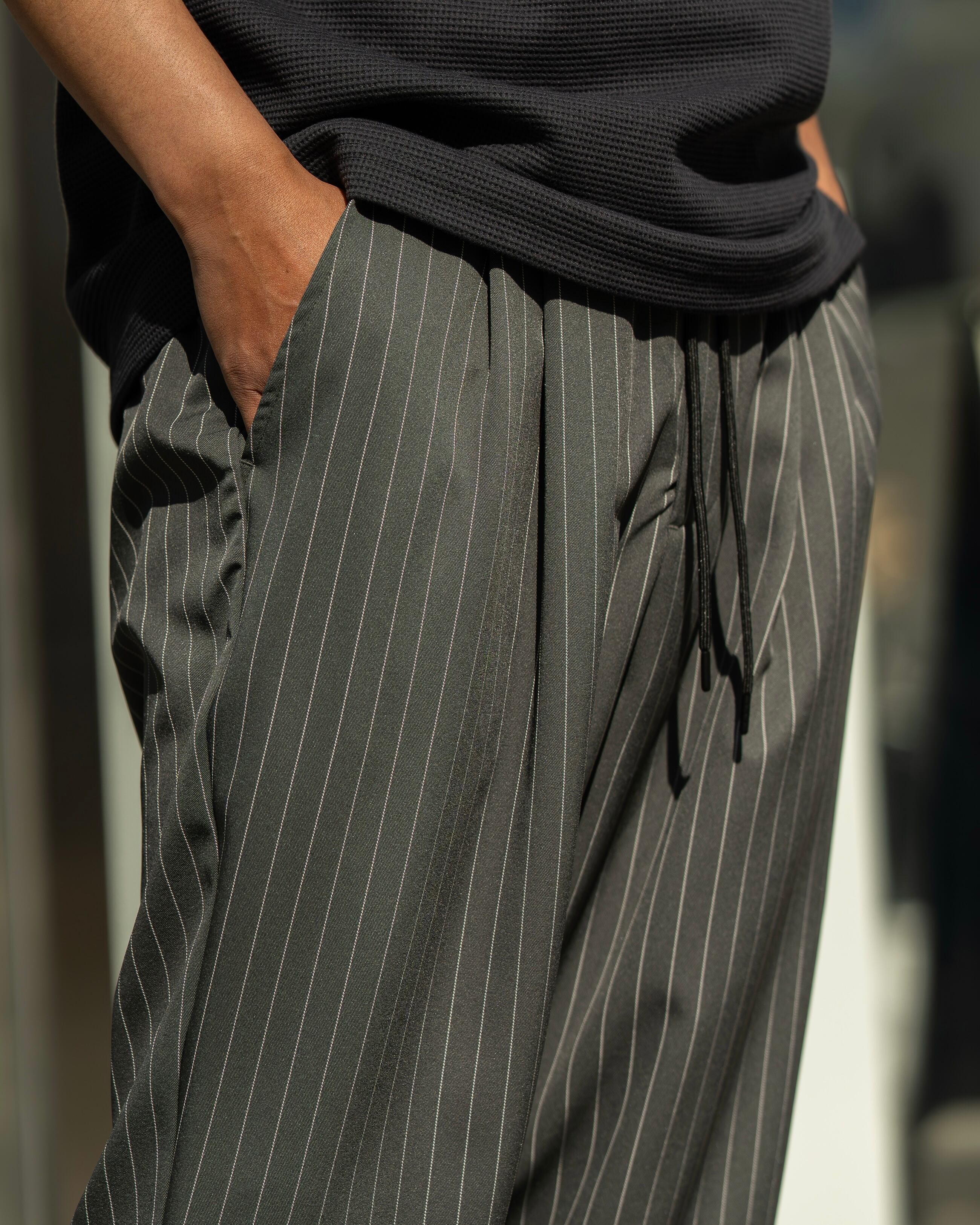 Classic Pinstripe Tapered Pants［2603amy-6］テーパードパンツ
