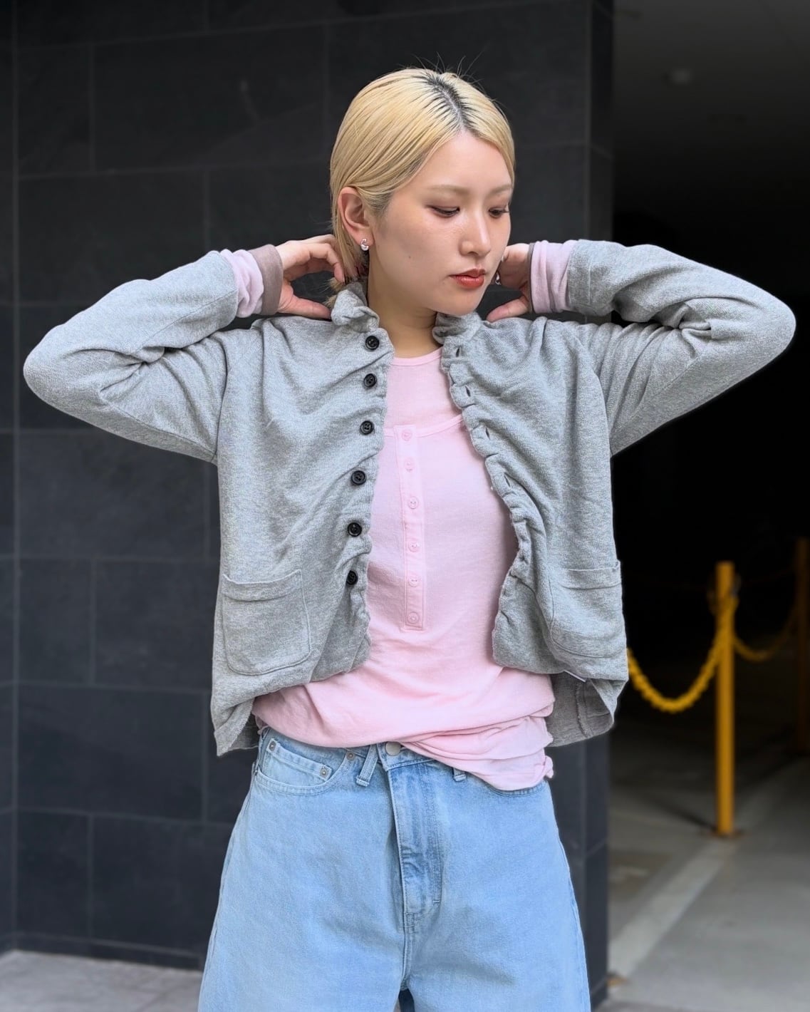 新品 ピリングス pillings fallen レース編みカーディガン 1 新品 ピリングス pillings fallen レース編みカーディガン 1