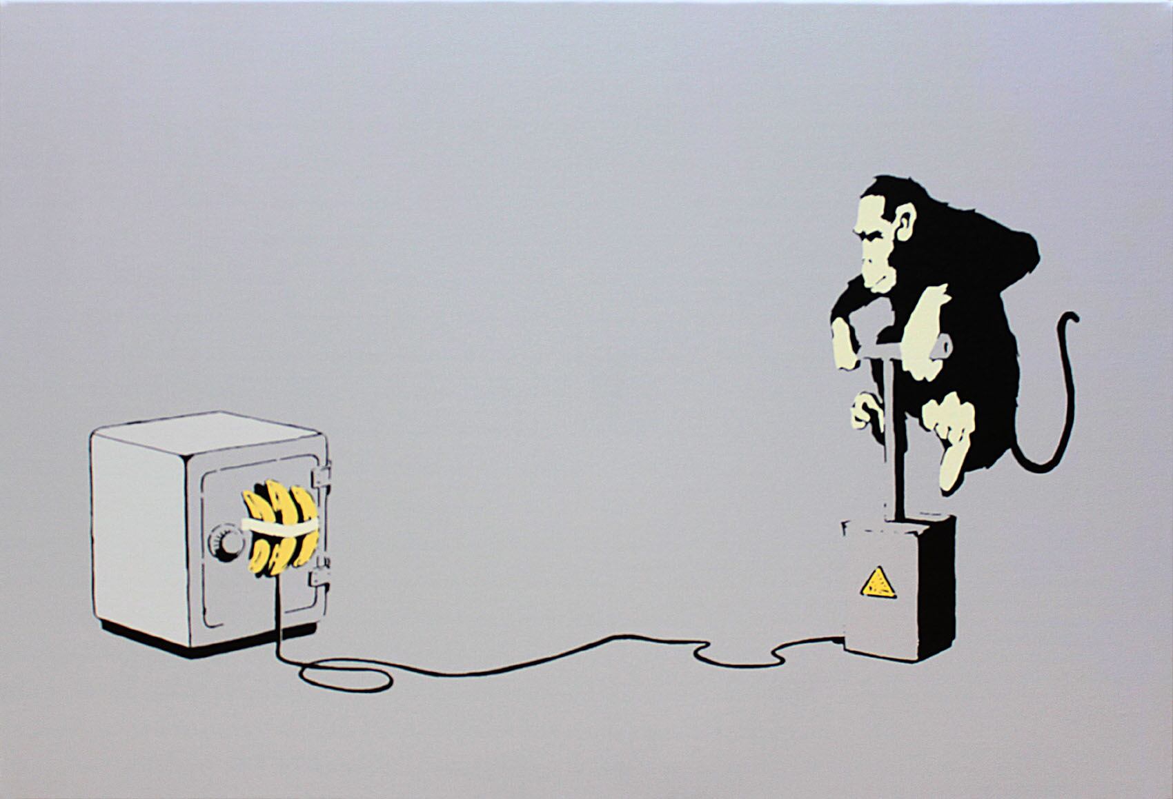 バンクシー「デトネーター モンキー/Detonator Monkey」展示用フック