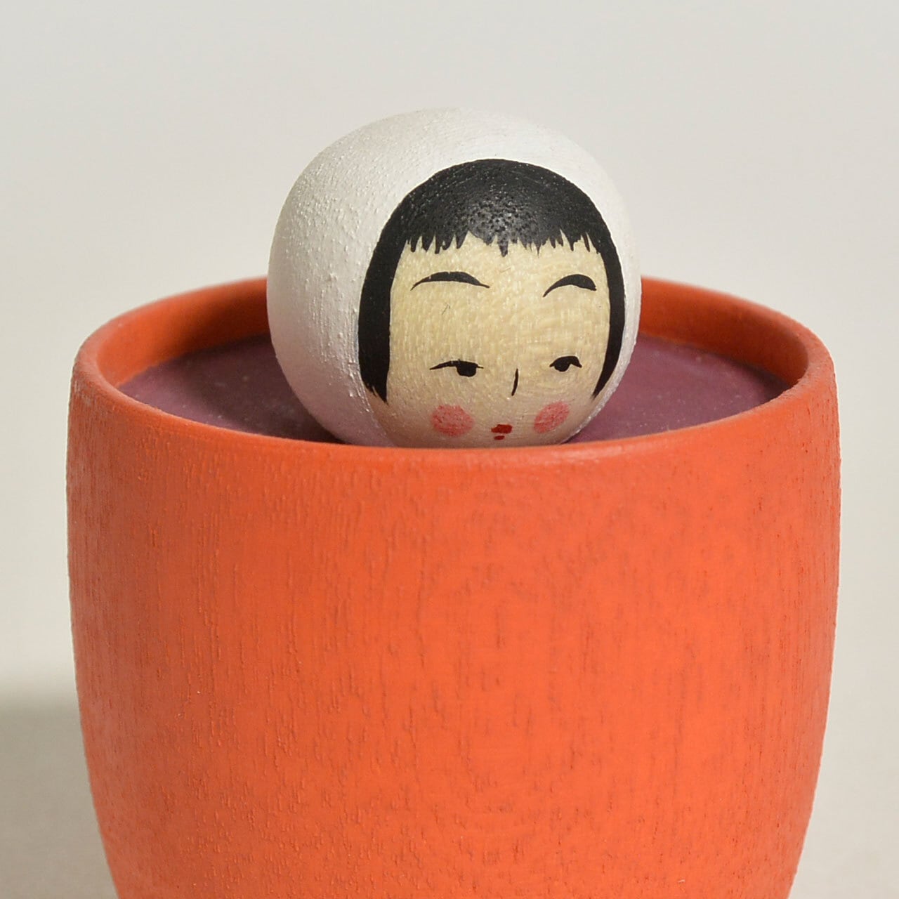 こけしちゃん専用のお品です おしるこちゃんこけし 約1.5寸 約4.5cm 鈴木明 工人（作並系）#2381