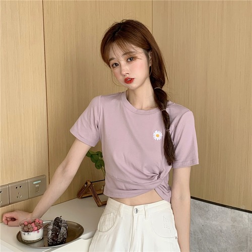 ✞ サマー刺繍ショート♬カワイイ♥Tシャツ 大人ガーリー スウィート キュート カジュアル 夏物 ✞ゴスロリ SM ミリ 甘ロリ クラロリ 和ロリ エレガント 黒ロリ 姫ロリ 華ロリ BB-BB2207891