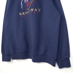 フルーツオブザルーム　スウェット　トレーナー　裏起毛　刺繍ロゴ　ブロードウェイ