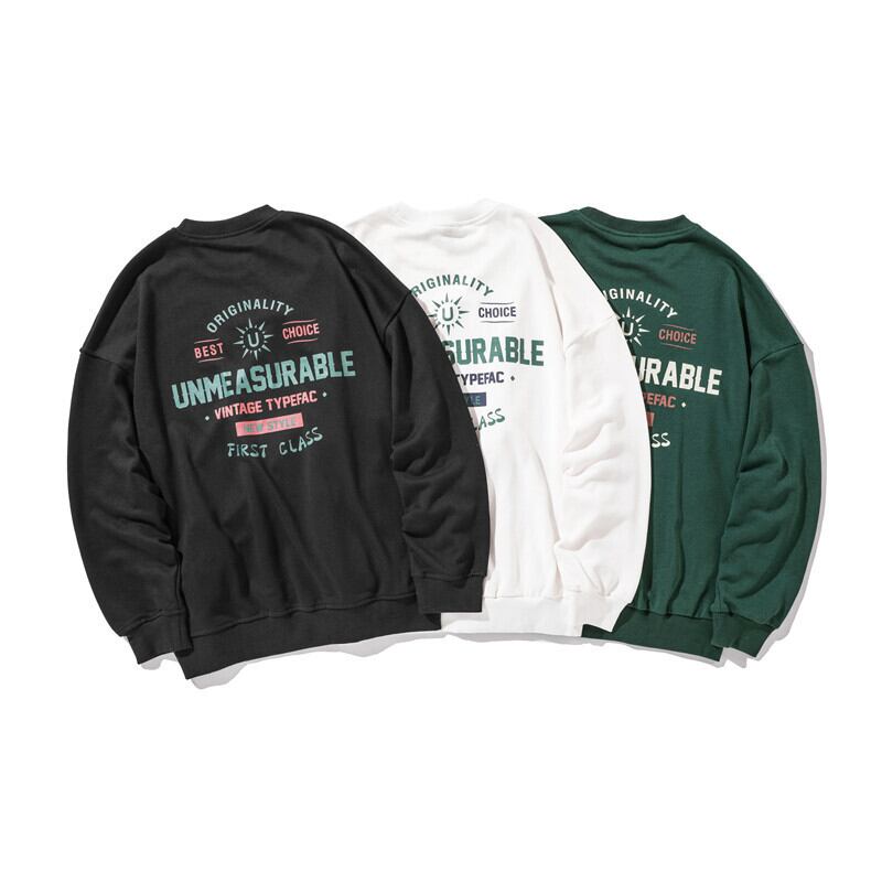 【新作】【送料無料】 Yidao Vintage 20 Autumn ese Style Loose Wild Letter Print Top Round Neck Sweatshirt-Alibaba オータム 秋物 Oネック ビンテージ hip6-16113961061227