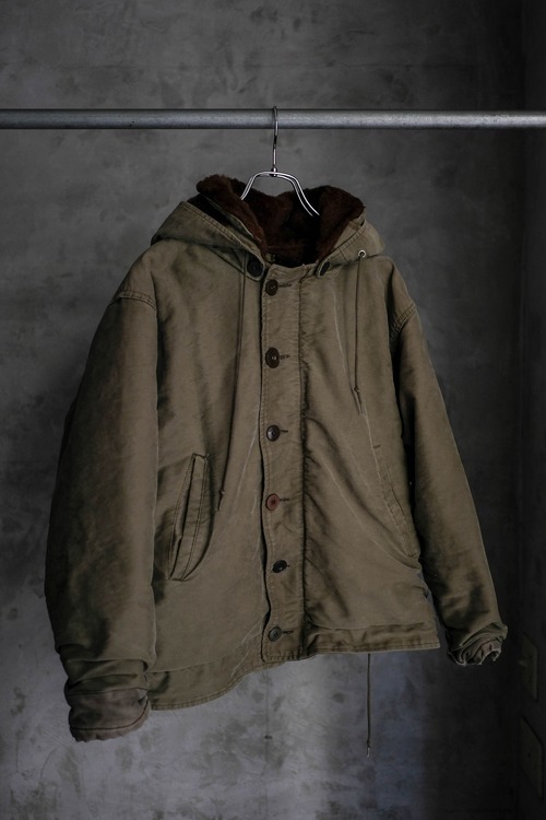 フランス軍　デッキジャケット　カーキ⑤