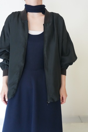 90s silk blouson