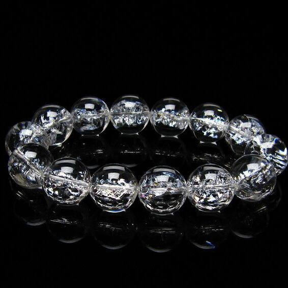 アイリスクォーツ ブレスレット 水晶 ブレス 16mm 一点物 おまかせ便 111-20286