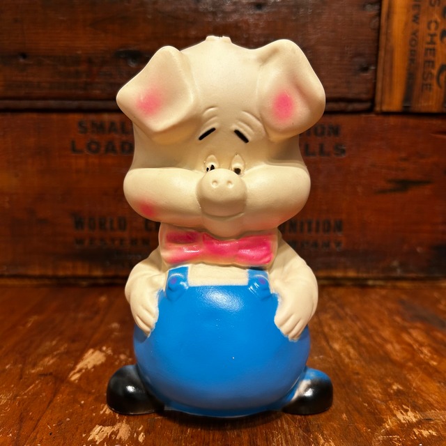 1950s Vintage Pig Coin Bank  ブタ ソフビ 貯金箱 アメリカンヴィンテージ D-619