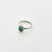 Vintage 925 Silver Malachite  Ring Made In Mexico