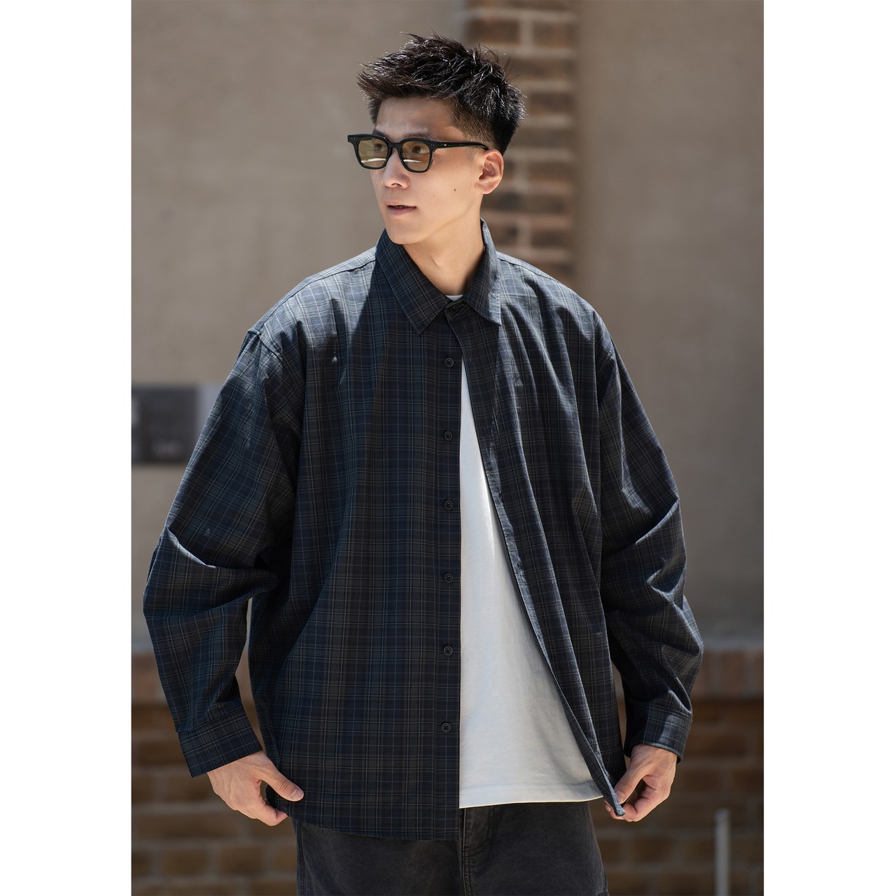 Batterup Noir Pleat Check Shirt（ノワール プリーツチェックシャツ）
