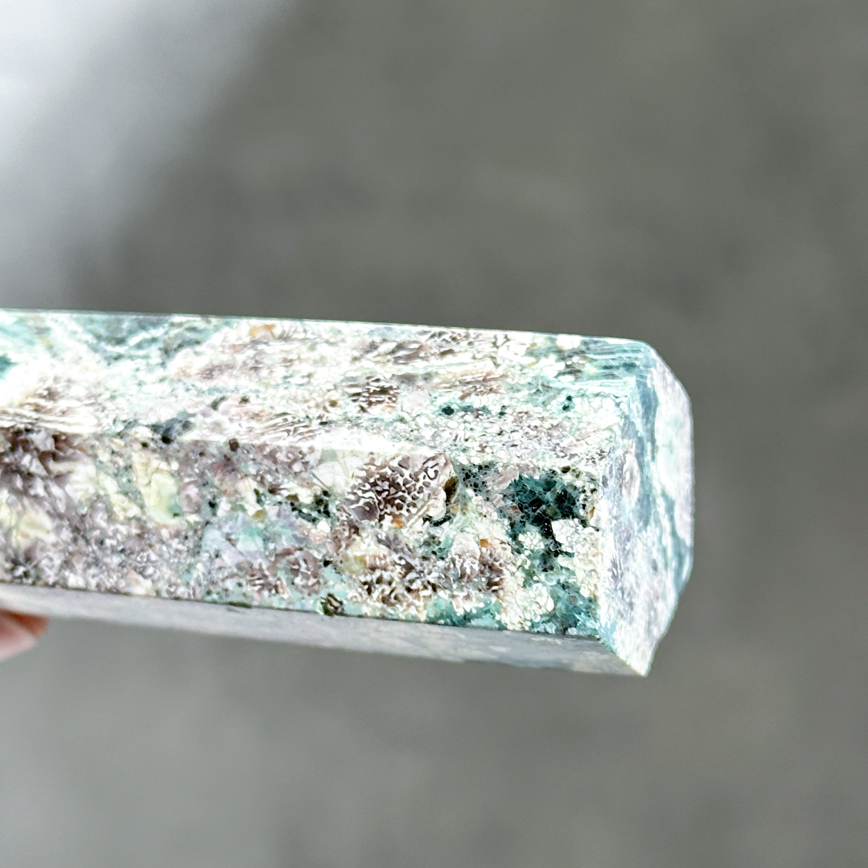 グリーンフラワージャスパー タワー51◇ Green Flower Jasper ◇天然石