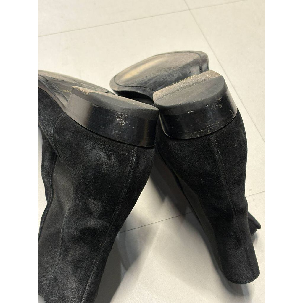 SAINT LAURENT サンローラン Suede Chelsea Boots ブーツ 443208