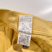 EPOCA エポカ 裾シャーリング ストレッチ コットン クロップドパンツ サイズ 46 /イエロー系 三陽商会 メンズ