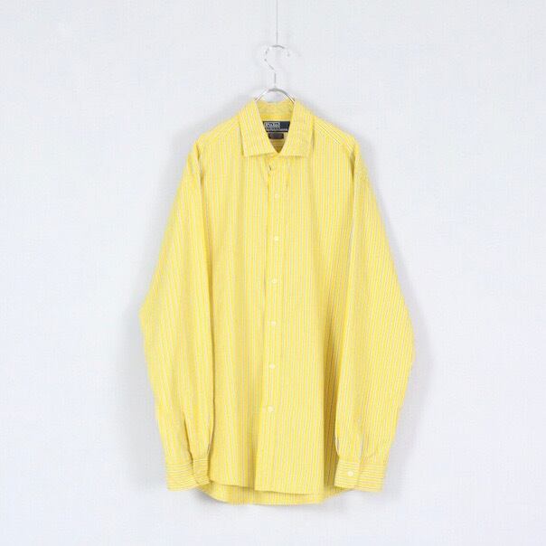 Polo by Ralph Lauren ポニーロゴなし ストライプシャツ イエロー