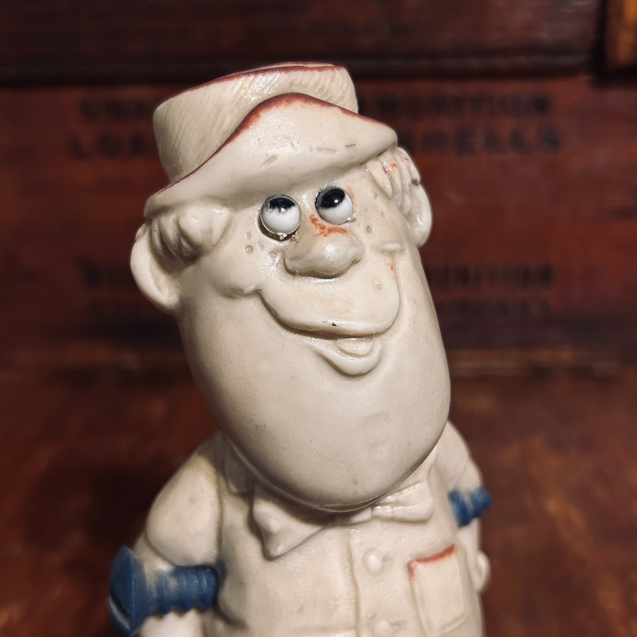 1970 ラス・ベリー ヴィンテージ メッセージドール R&W BERRIES “WORK HARD, BE FAITHFUL… YOU’LL GET YOUR JUST REWARD” Sillisculpt  D-670