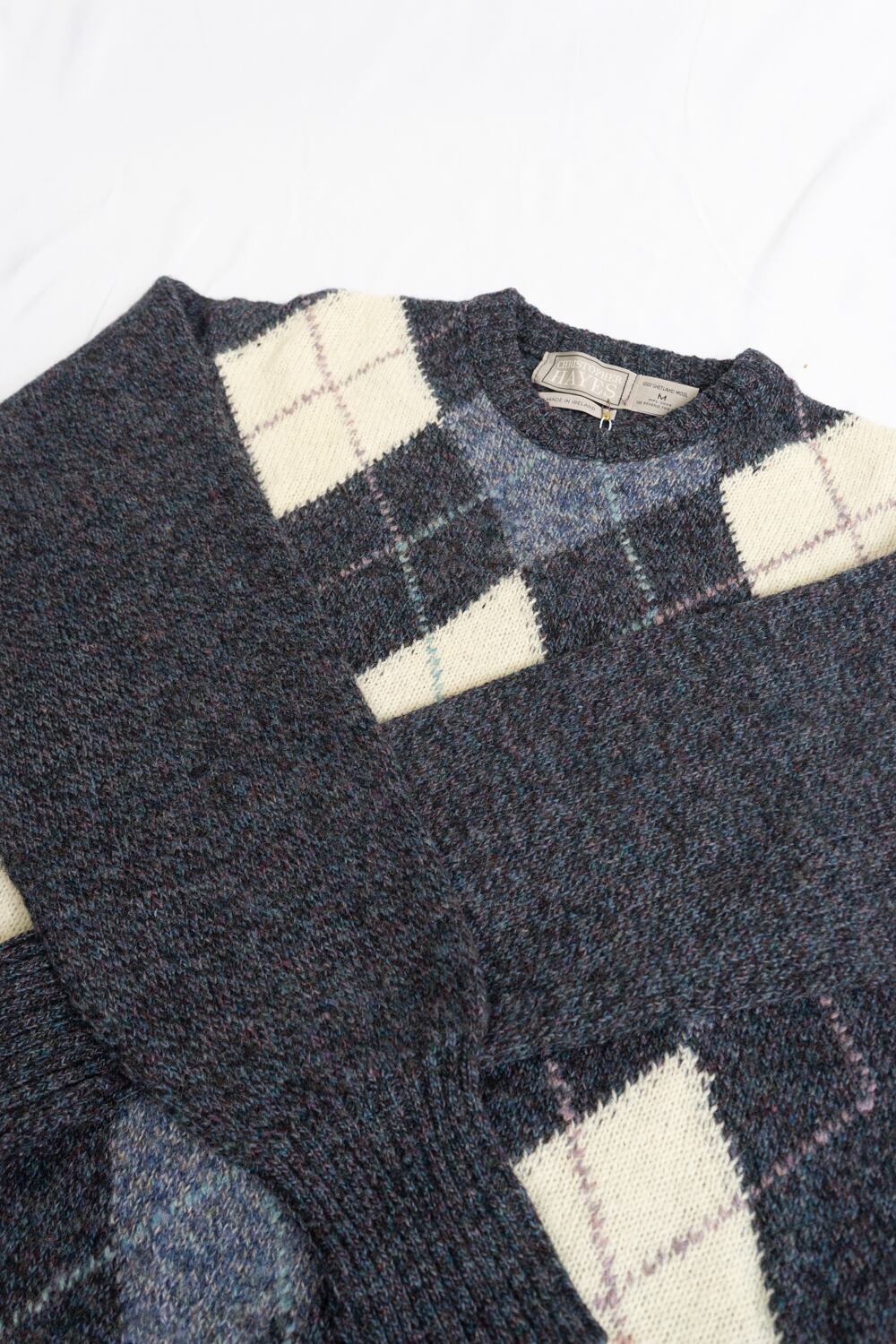 MADE IN IRELAND 】90's CHRISTOPHER HAYES SHETLAND WOOL Sweater