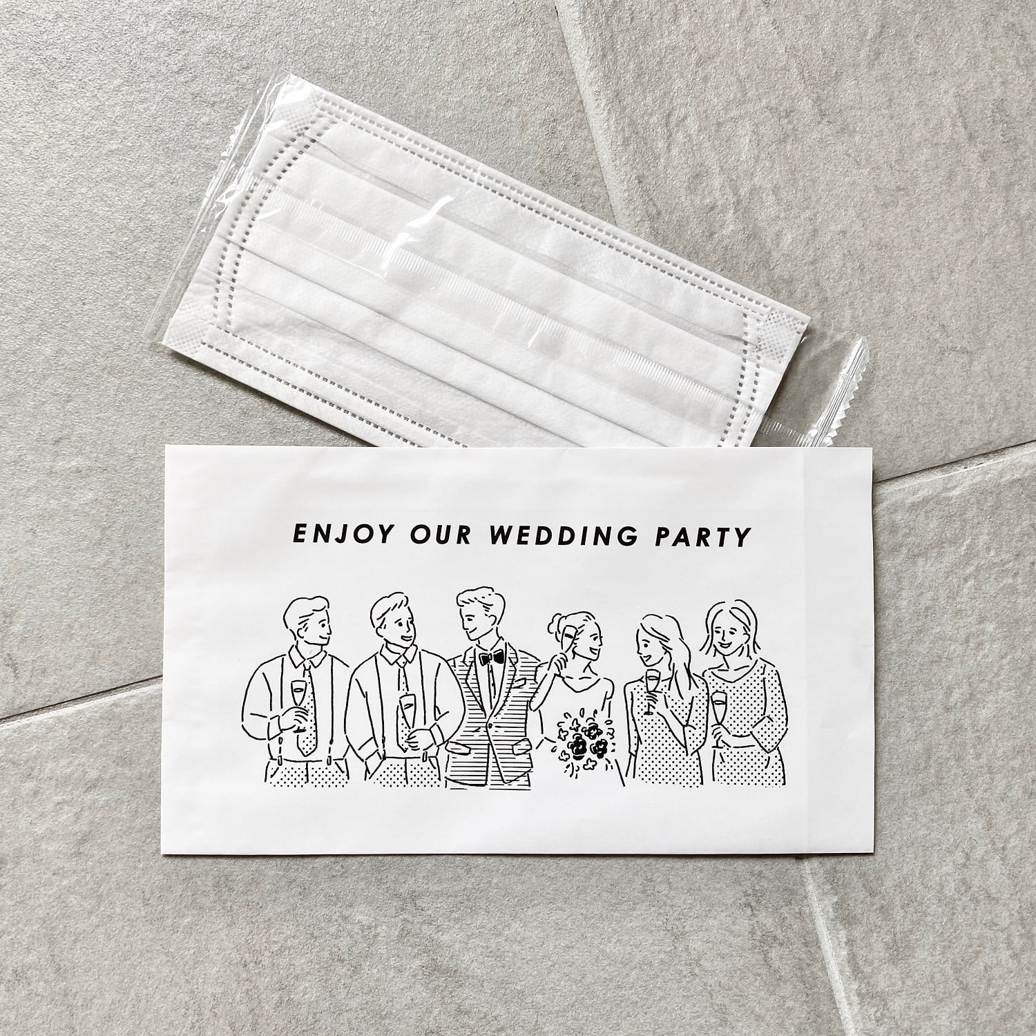 マスクケース 紙袋 10枚 セット 結婚式 ウェディング 小西製作所 ウェディング 結婚式 オリジナルアイテム