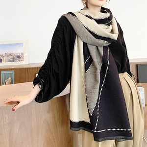 大判 リバーシブル マフラー レディース きれいめ かわいい おしゃれ 大人 防寒 冬 カジュアル 暖かい 保温 大人可愛い 大人女子