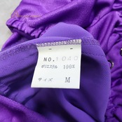 社交ダンス 衣装 ツーピース ワンピース ドレス パピヨン 紫 黒 M 上下セット レッスン 練習着 Papillon 日本製 パープル系 ブラック系 舞台 紫 ドレス ワンピース 衣装 ツーピース 競技用 練習着 発表会 イベント 上下セット レディース