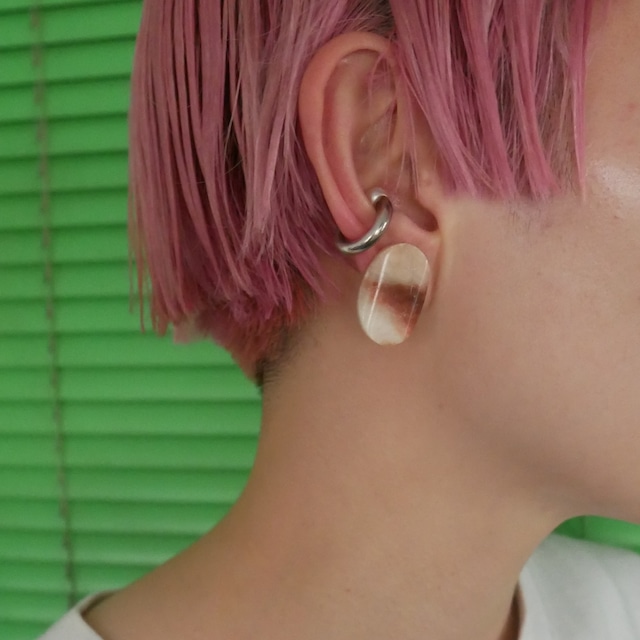 Nuance marble earring