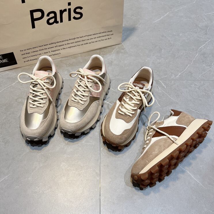 lace-up color block sneaker m0422