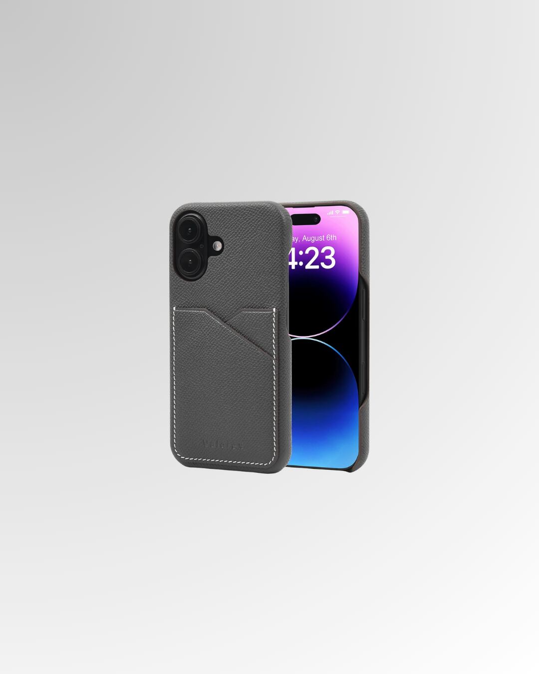 【iPhone16シリーズ】バックカバー型ケース エプソン グレー