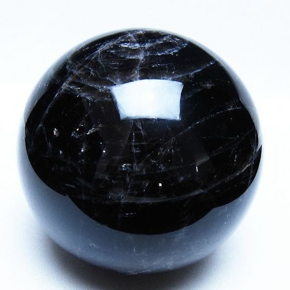 1.7Kg モリオン 黒水晶 丸玉 110mm スフィア 一点物 151-9400