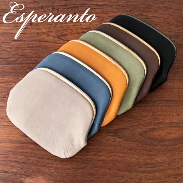 ［カウレザー］　がま口ショート [ESP-6634]　＃EN Tokyo ＃esperanto エスペラント