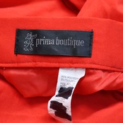 【フラメンコ衣装】レッド prima boutique プリマブティック ファルダ スカート ボランテ フリル 赤 黒 ブラック 無地 練習